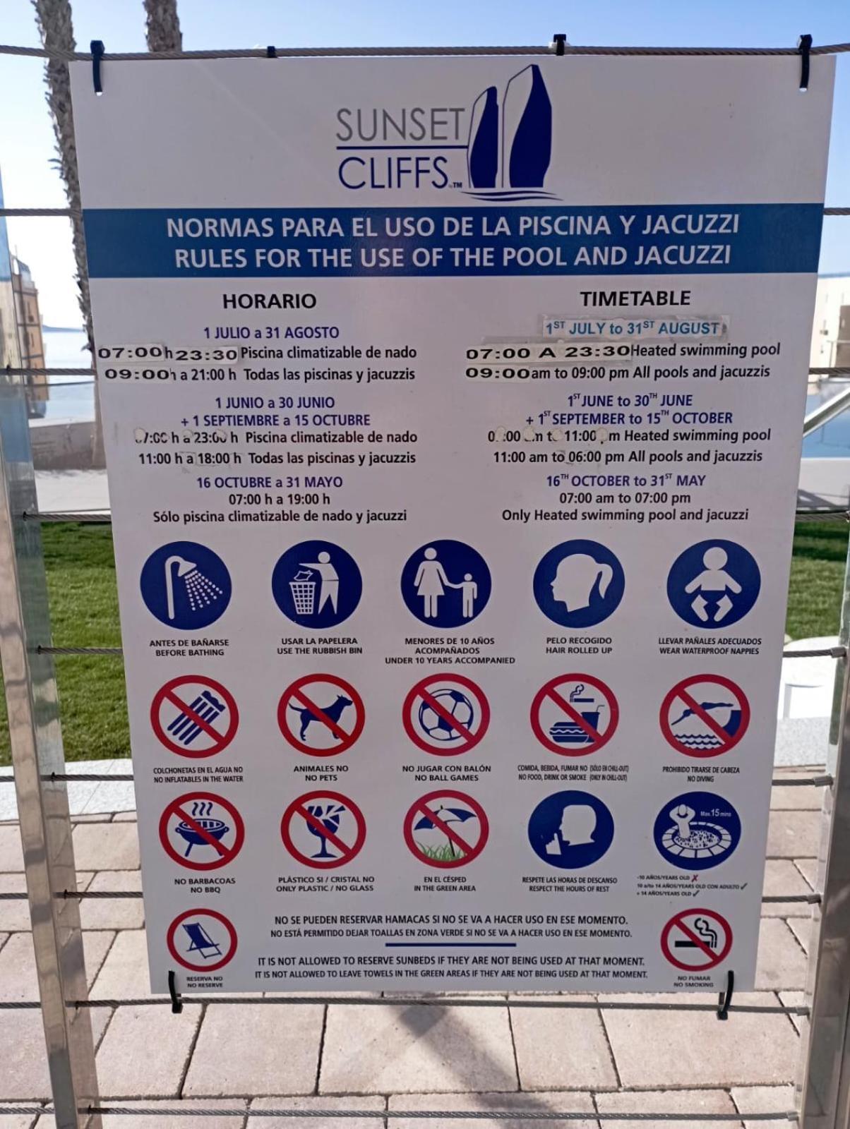 Sunset Cliffs Sea View Apartments Benidorm Exteriör bild